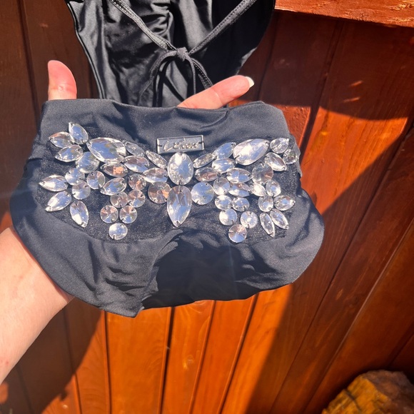 WATER VIXEN Crystal Couture one piece swimsuit blk - Picture 15 of 16